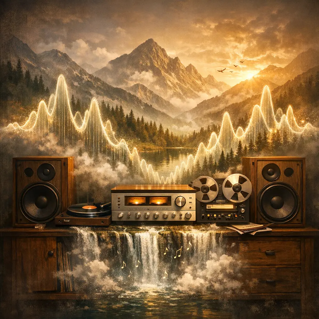 깊은 울림으로 공간의 분위기를 완성하는 빈티지 오디오 시스템