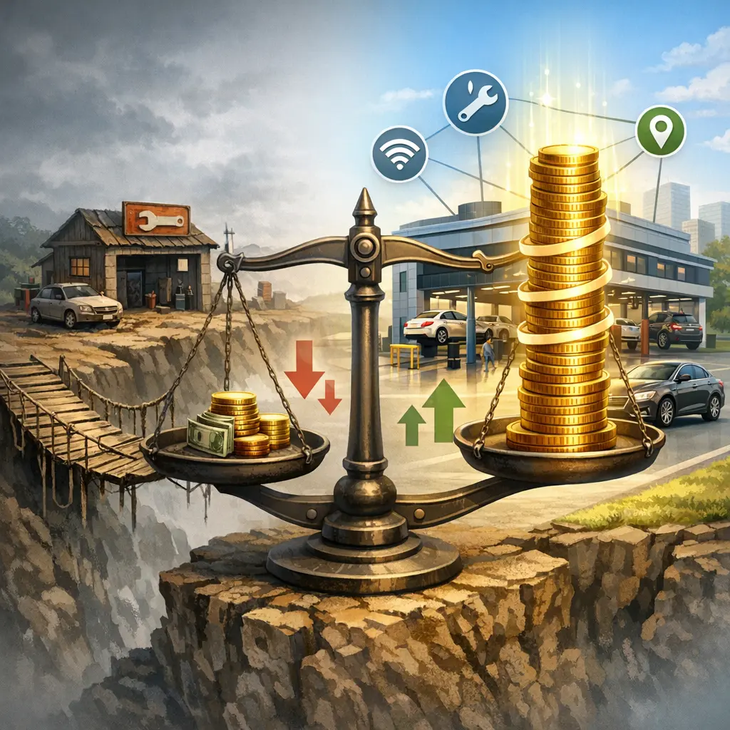 수입 브랜드별 서비스 네트워크 구축 수준에 따른 보조금 차등화 분석 그래프