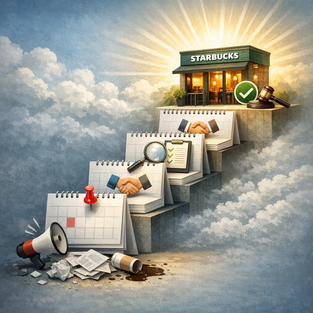 스타벅스 코리아의 공식 입장 발표와 사건 처리 과정을 날짜순으로 요약한 대응 경과 인포그래픽