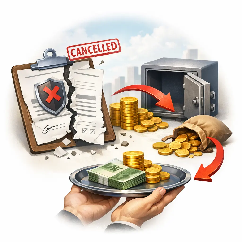 보증보험 가입 거절에 따른 계약 해제 및 예치금 반환 안내 그래픽
