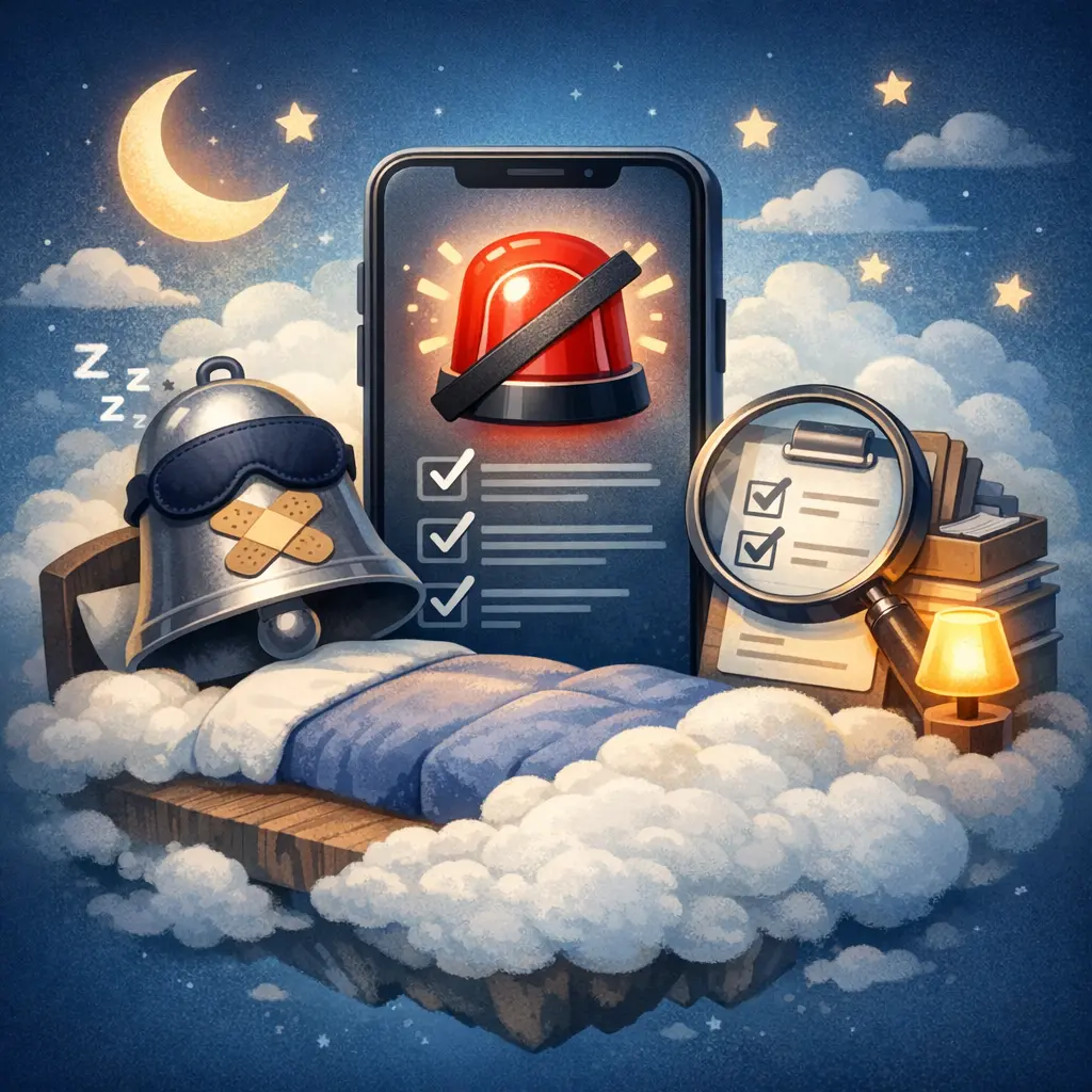 스마트폰 긴급 알람 무음 설정 및 알림 기록 조회 안내 이미지