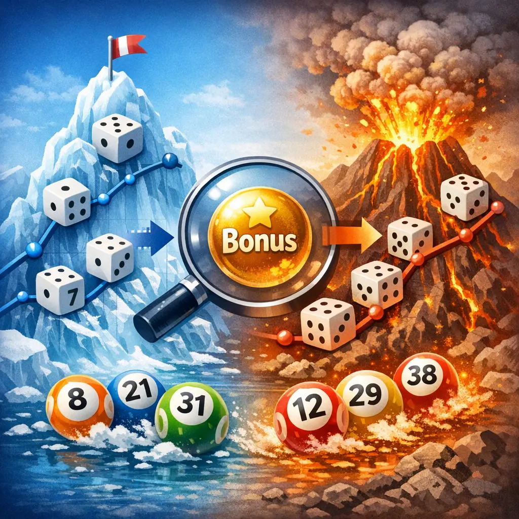 보너스 볼 합산 여부에 따른 로또 번호별 당첨 확률 변동 추이 인포그래픽