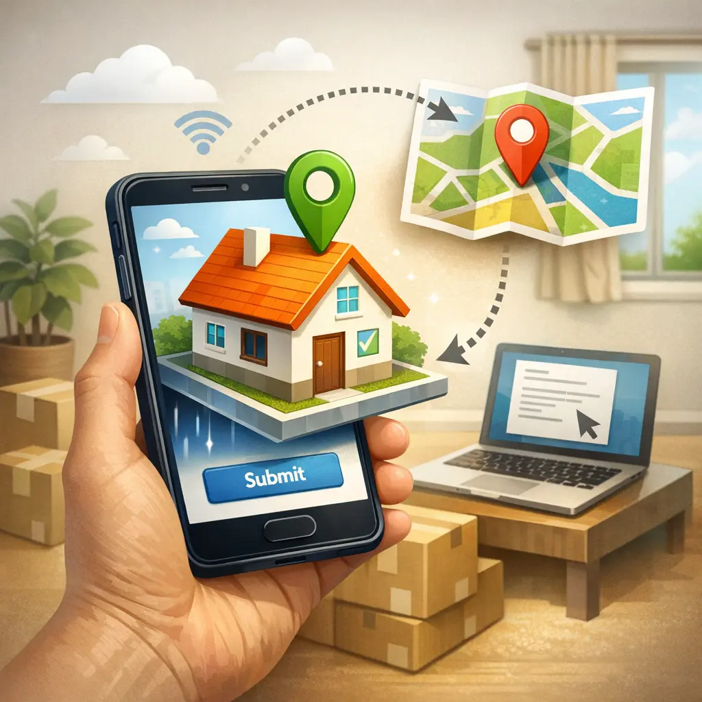 스마트폰을 이용해 집에서 간편하게 완료하는 온라인 전입 행정 절차