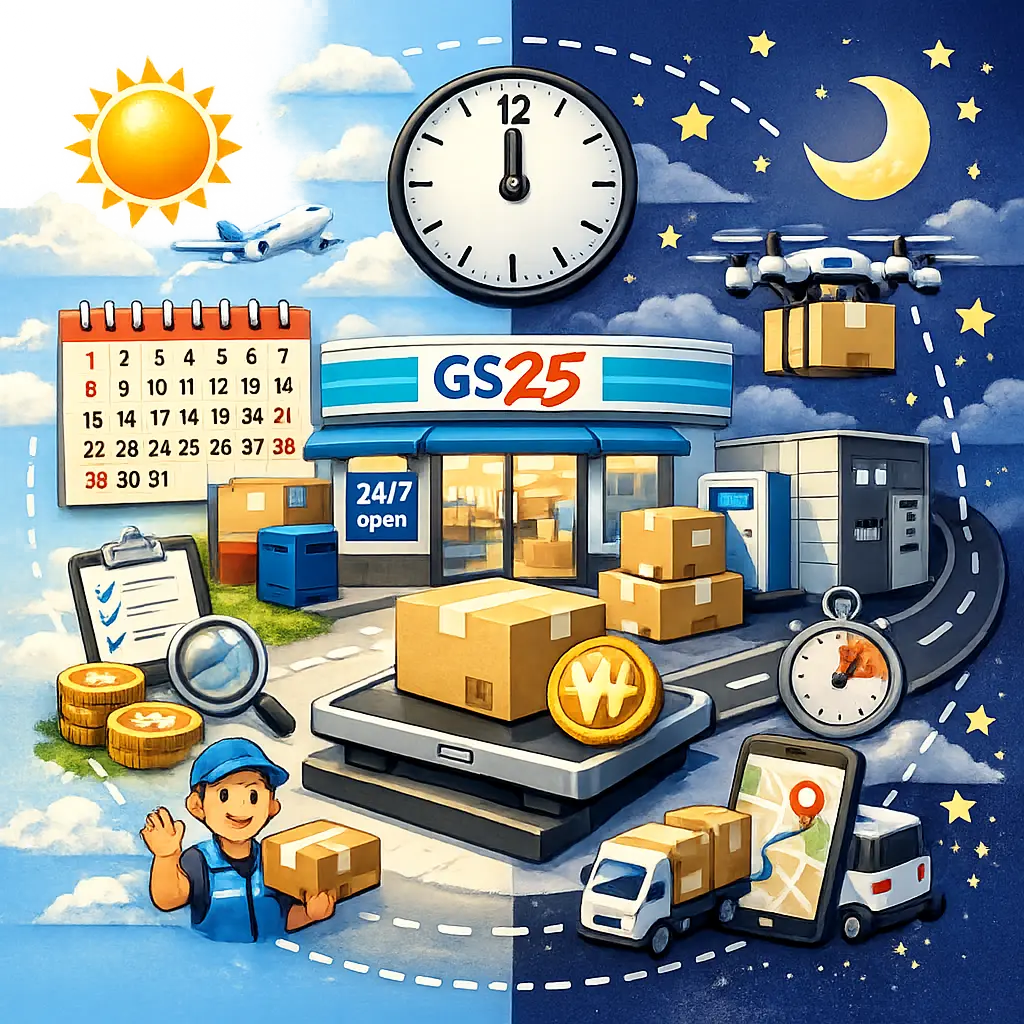 편의점 GS25 ‘반값택배’ 주말 배송 여부와 이용 요금
