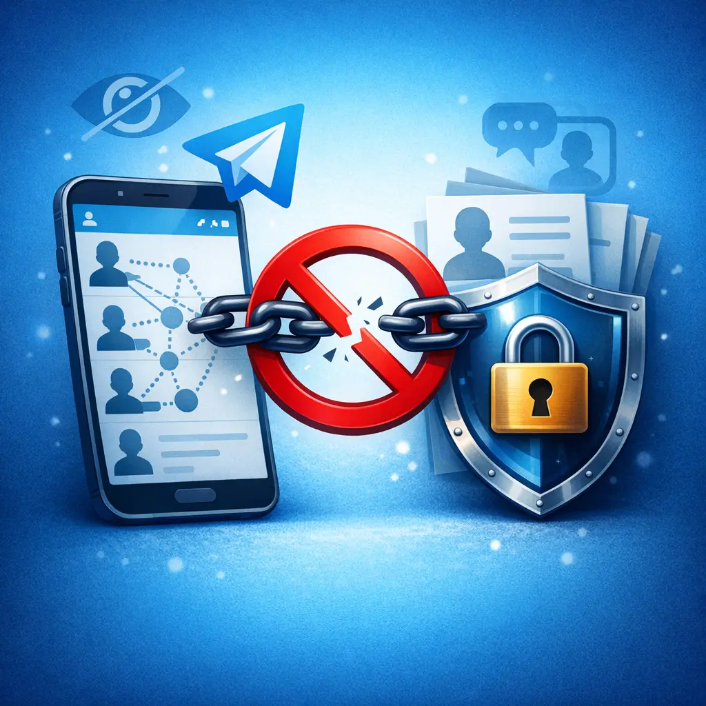 텔레그램 연락처 동기화 해제, 사생활 보호 필수 설정